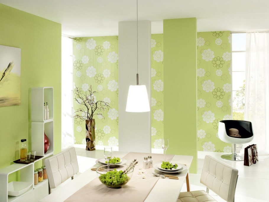 Сочетание обоев в интерьере