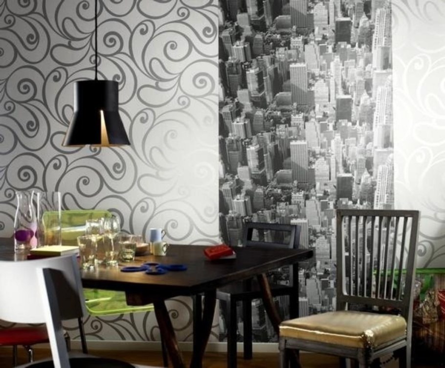 Красиво поклеить кухню