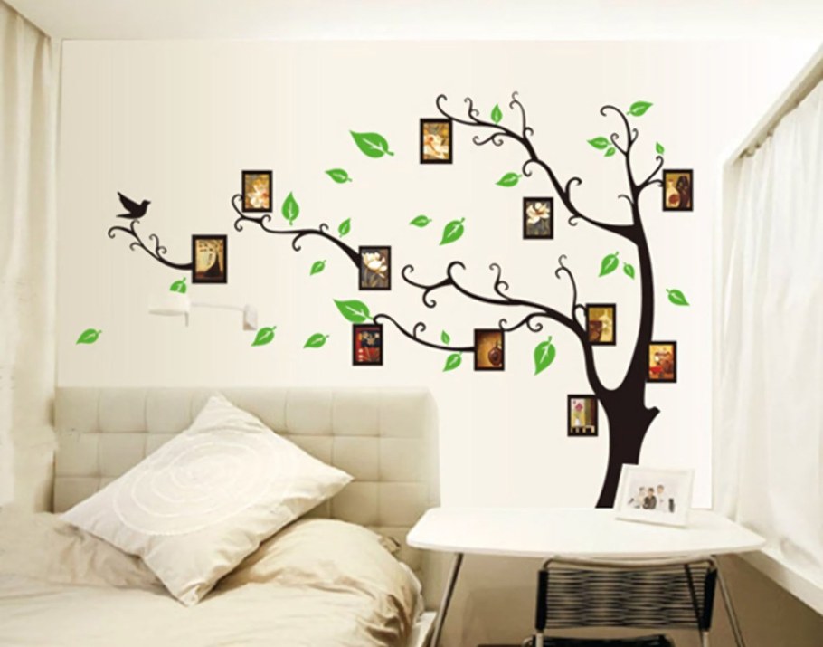 Дерево на стену с фоторамками