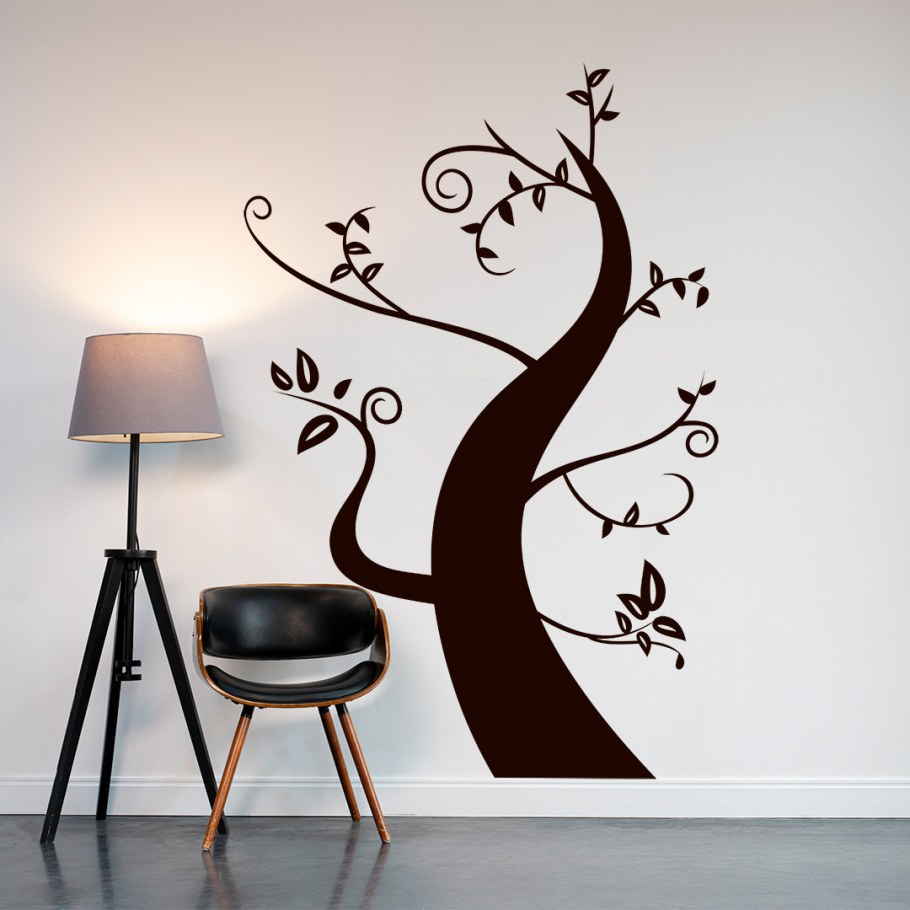 Абстрактный рисунок на стене