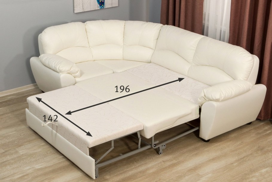 Диван Эвита кожаный