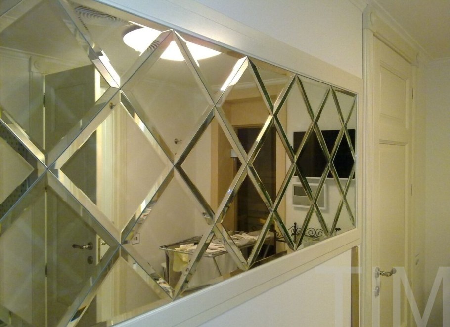 Плитка зеркальная квадратная с фацетом 10 мм бронза 150х150мм ЭЛИТПРОФ