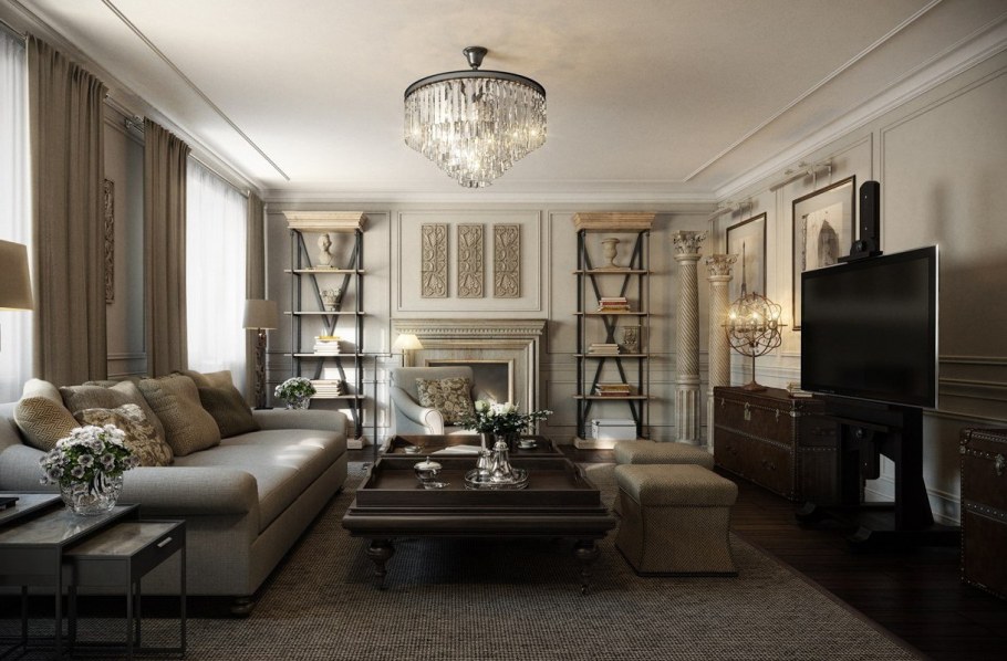 Американский стиль в интерьере