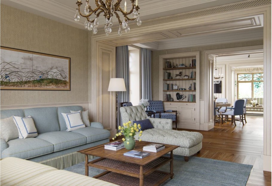 Американский стиль в интерьере