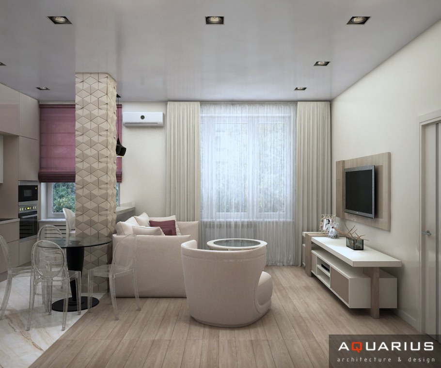 Интерьер трехкомнатной хрущевки 50кв