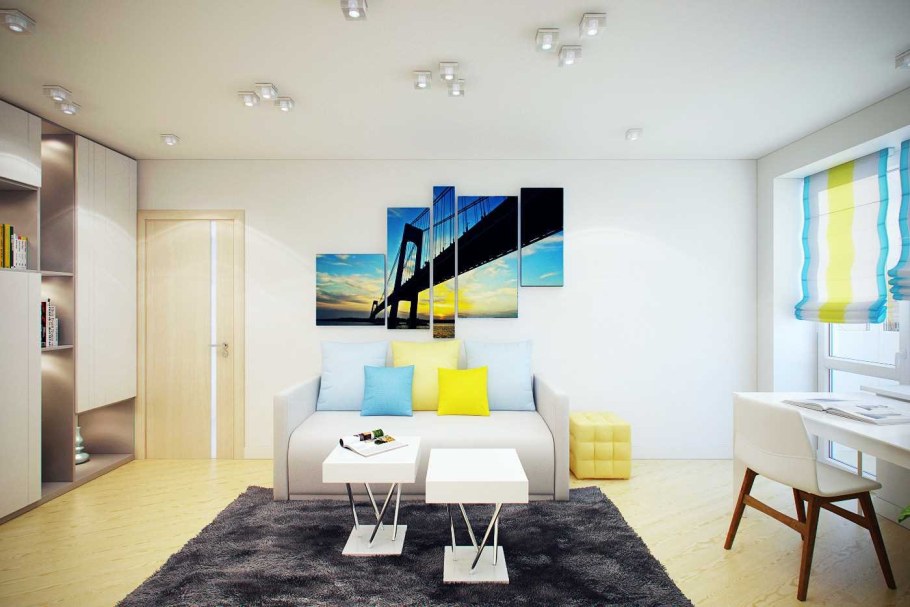 Интерьер квартиры двухкомнатной 45