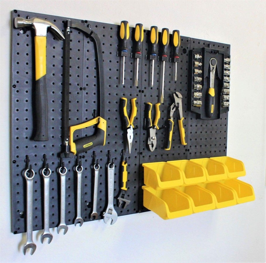 Панельный органайзер для инструментов, с 28 штабелируемыми