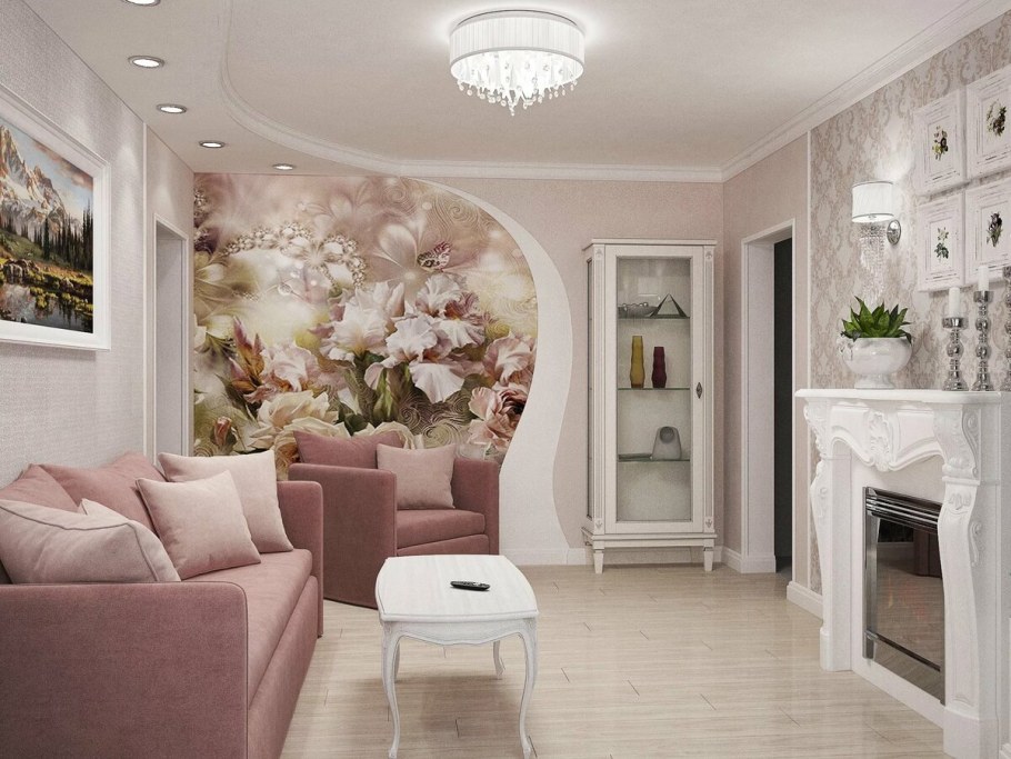 Фреска в современном интерьере