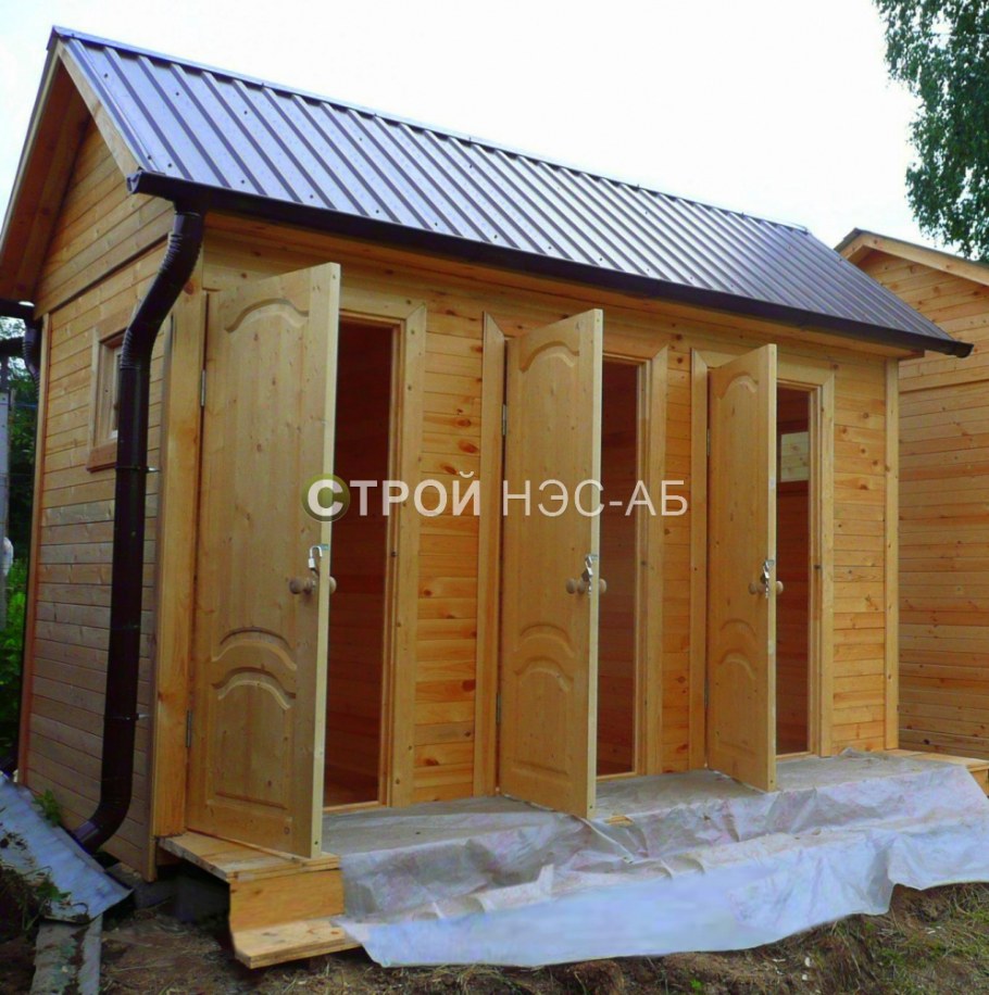 Хозблок с туалетом для дачи