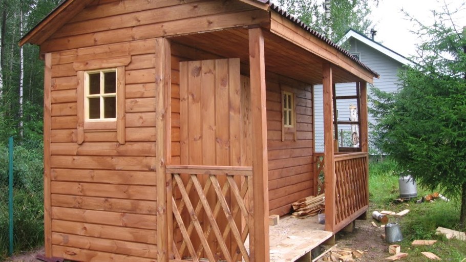Сарай для дачи деревянный