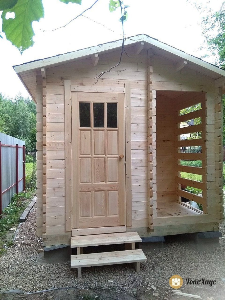 Туалет с хозблоком для дачи