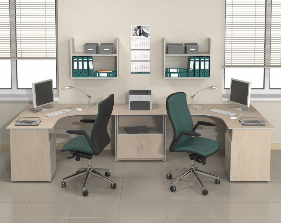 Офисный стол на 3 рабочих места