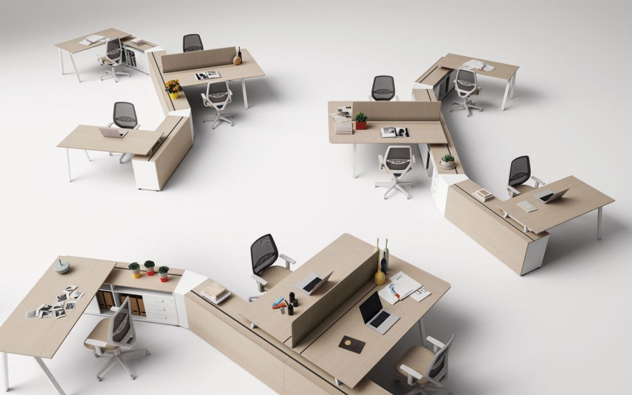 Расстановка мебели в опен Спейс