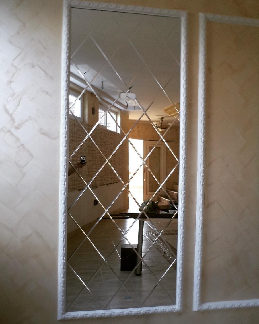 Зеркало с алмазной гравировкой для pro100