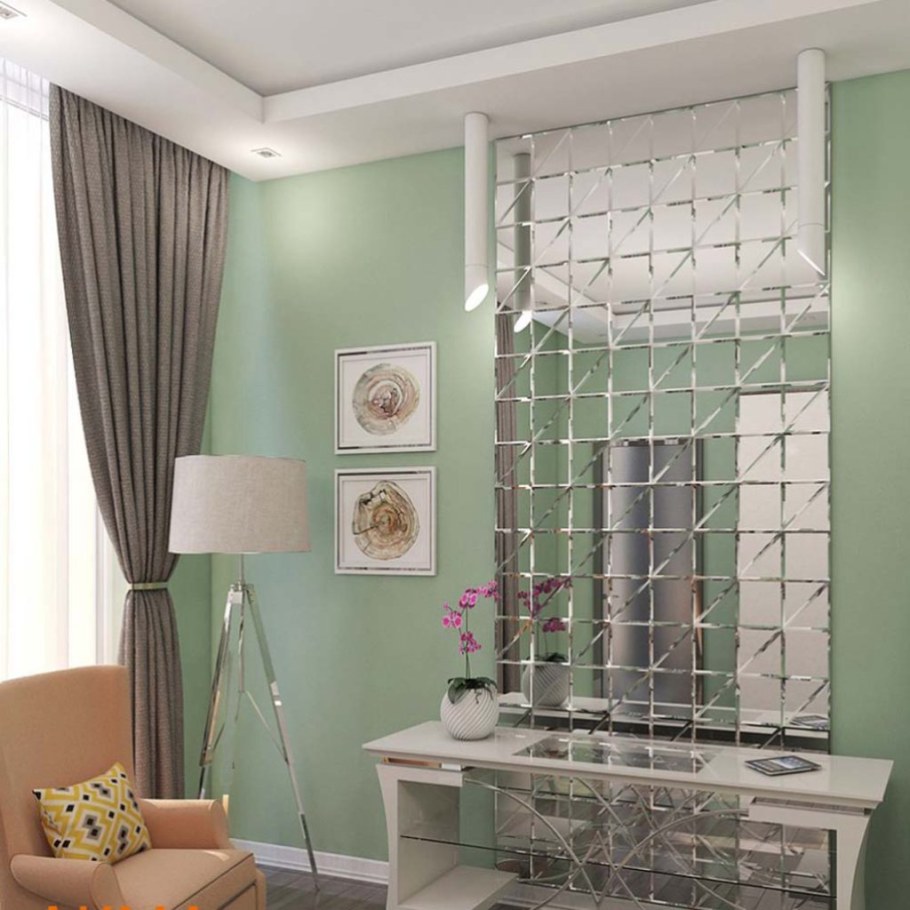 Зеркальная плитка с фацетом 30 на 30