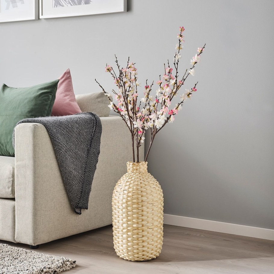 Ваза икеа из бамбука