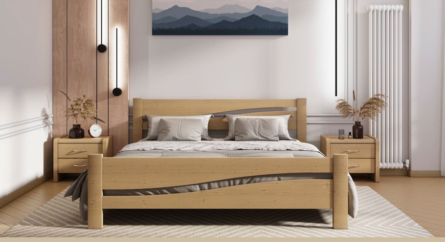 Кровать Аскона волной