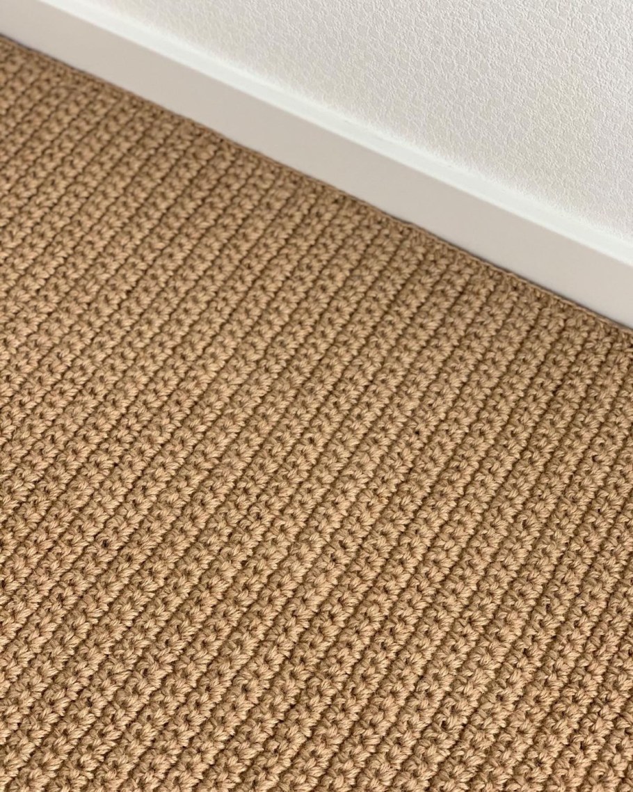 Джутовый коврик прямоугольный