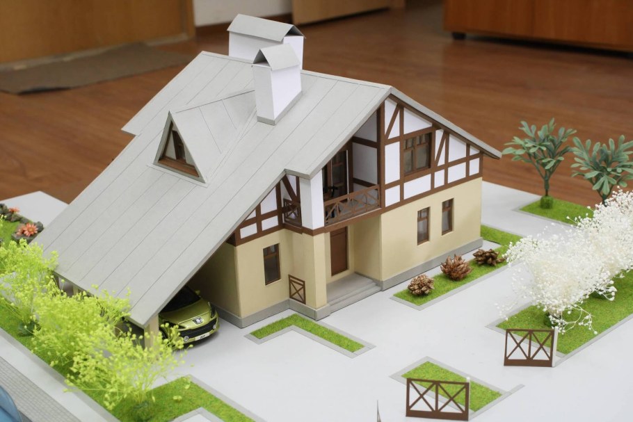 Макет коттеджа