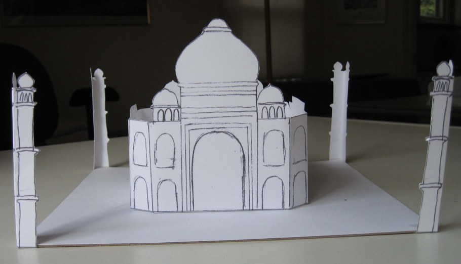Тадж Махал модель из бумаги