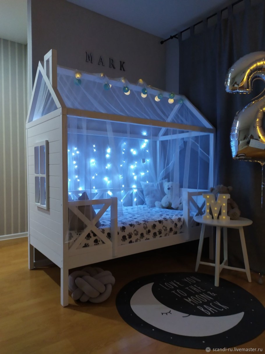 Сканди детская с кроватью домиком