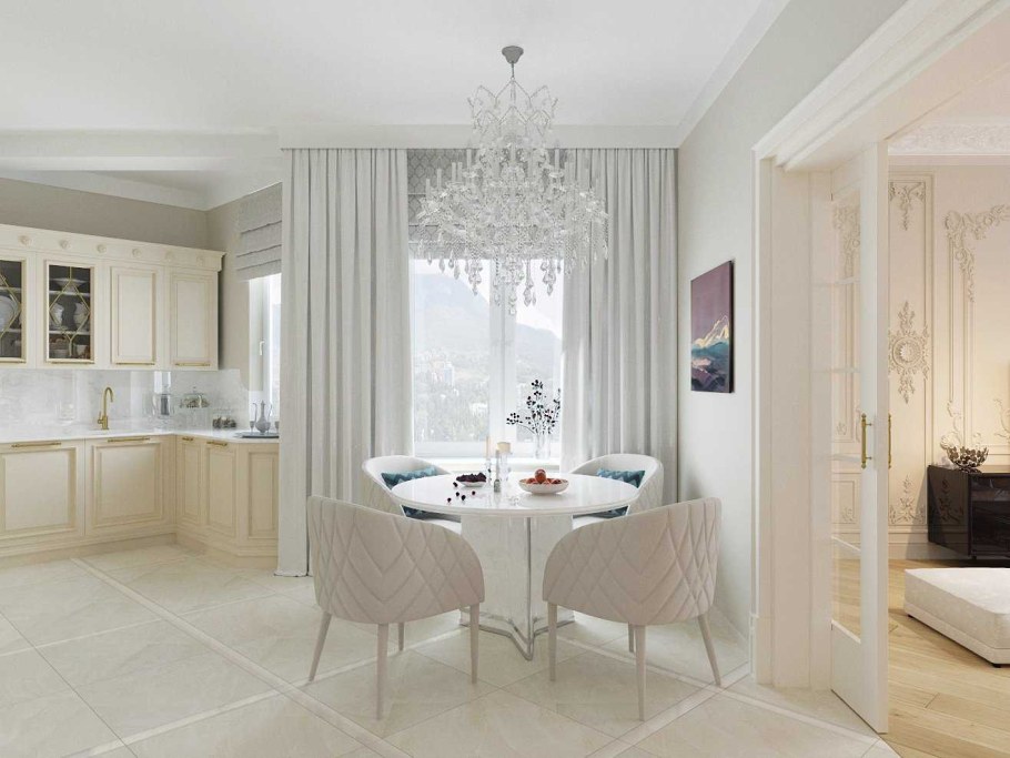 Красивые кухни в светлых тонах