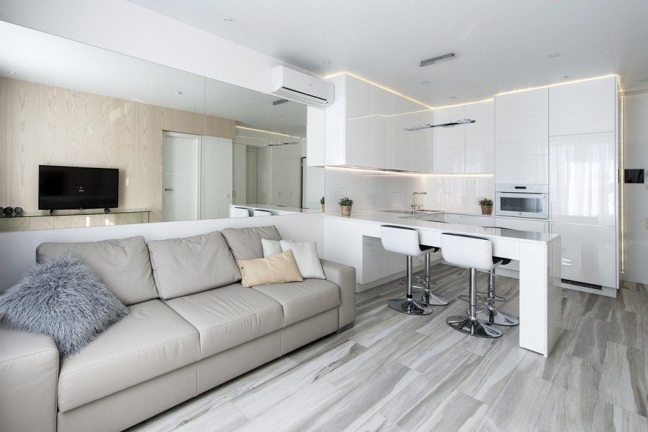 Светлый интерьер квартиры