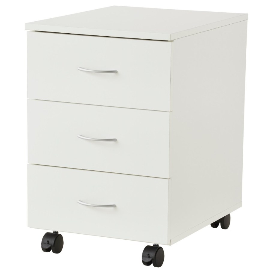 Тумба икеа белая с ящиками 3 ящика