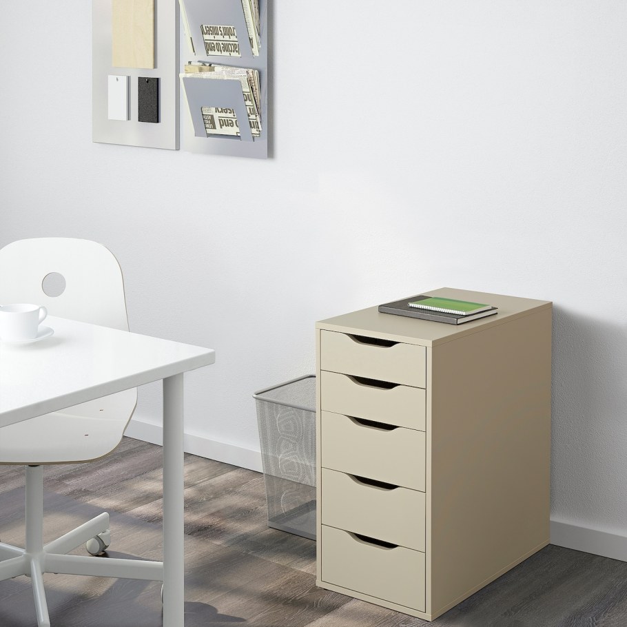 Икеа тумба Алекс белая