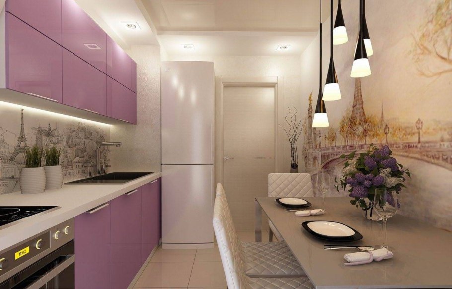 Интерьер кухни 9 квадратных метров