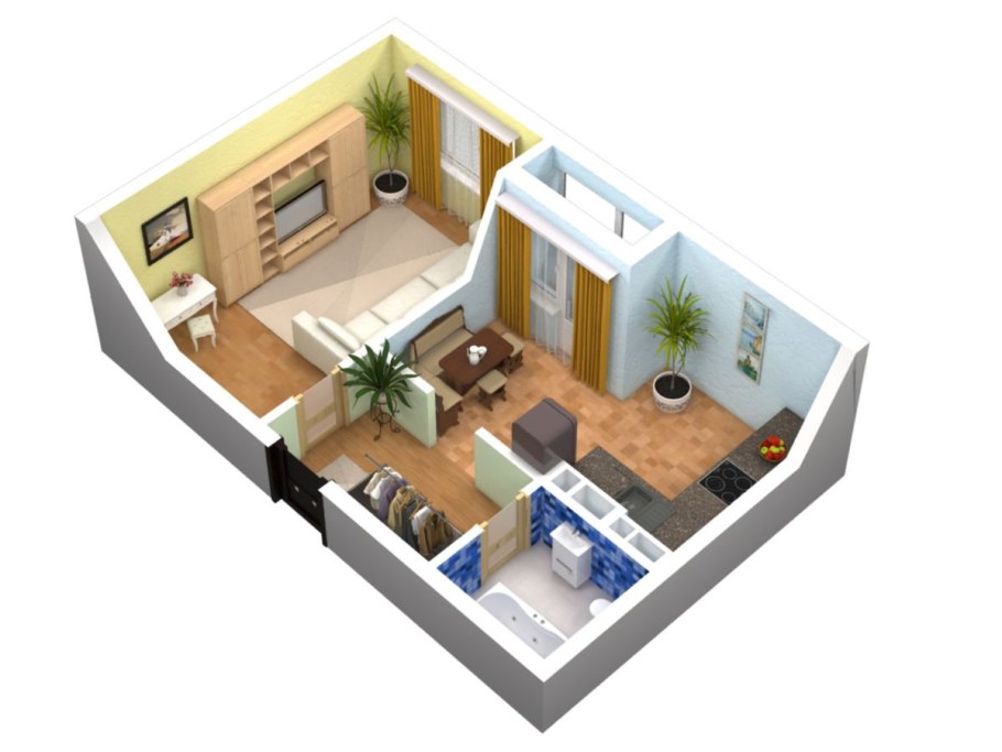 3d планировка квартиры