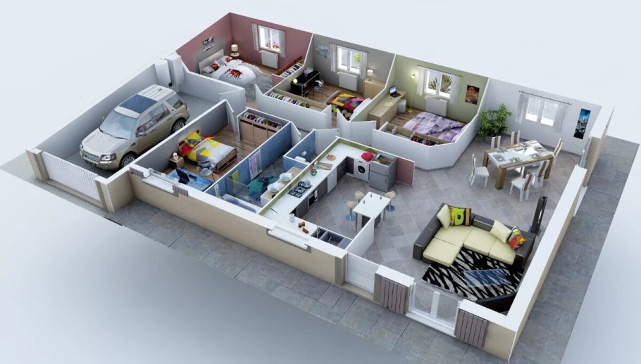 Интерьер в Свит хоум 3д