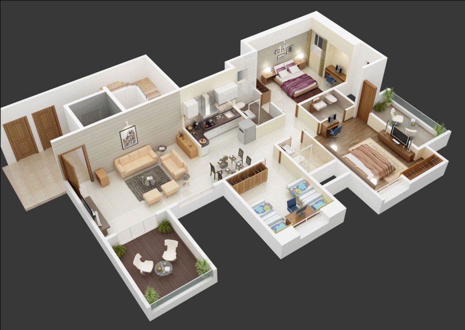 Floorplan 3d проекты