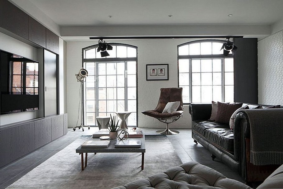 Гостиная лофт