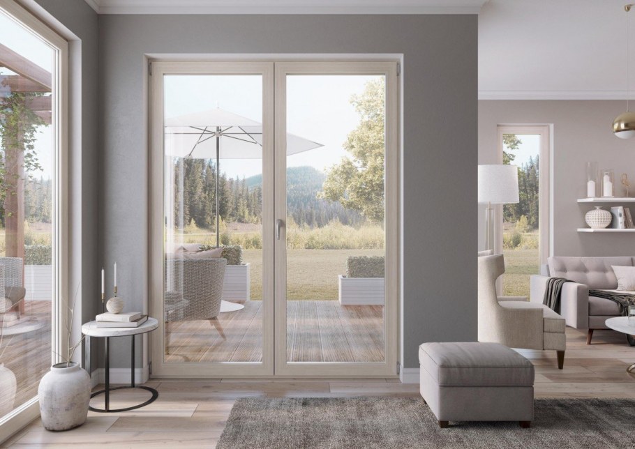 Светлый дуб окна в интерьере