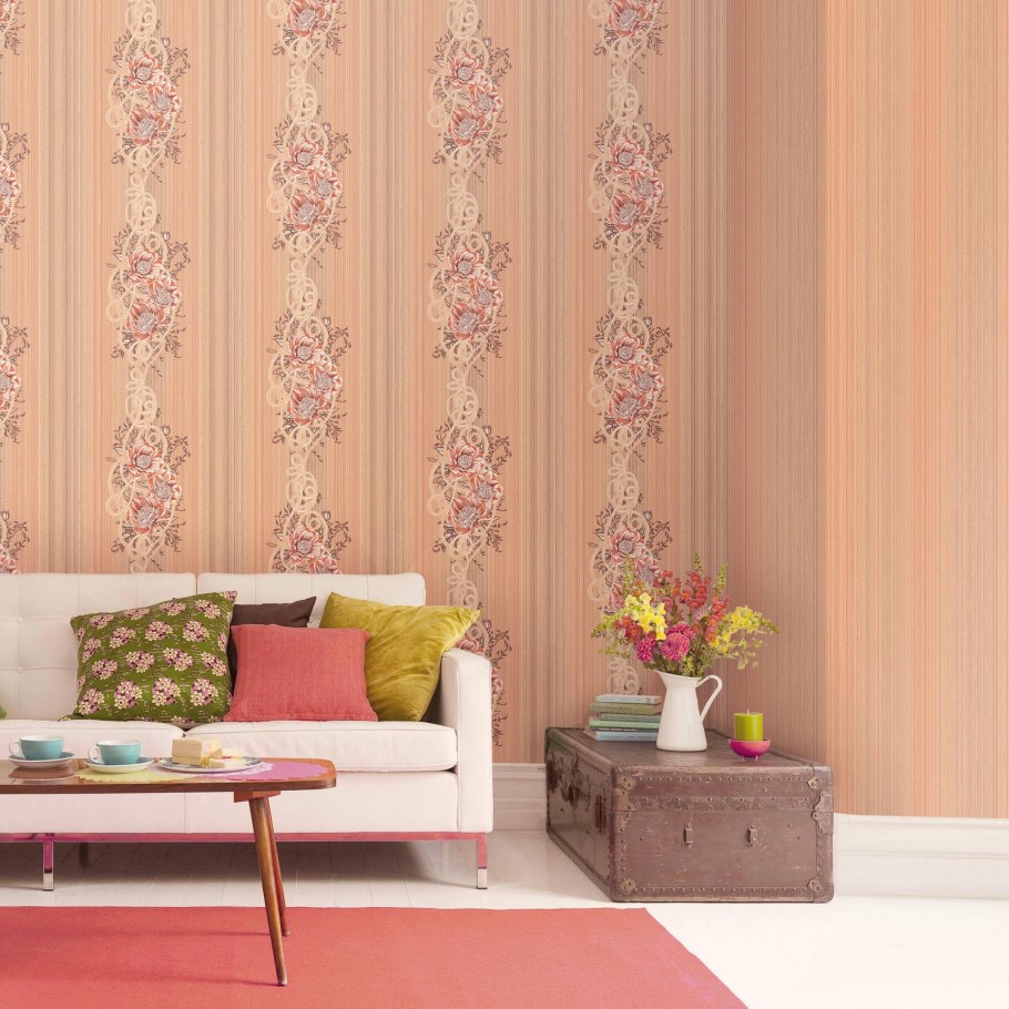 Обои Эрисман в интерьере гостиной