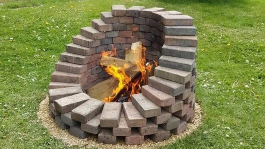 Кострище из кирпича