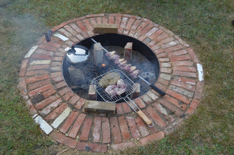 Очаг из кирпича
