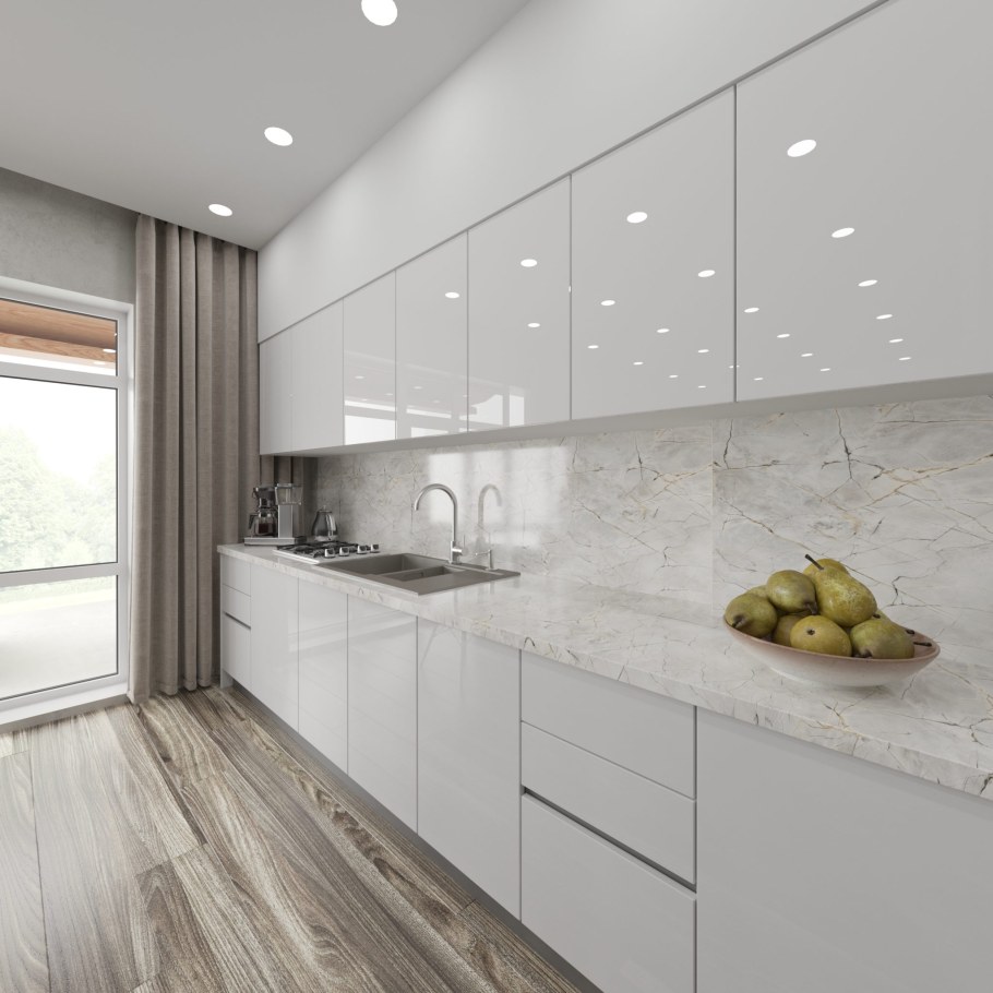 Белые кухни в современном стиле