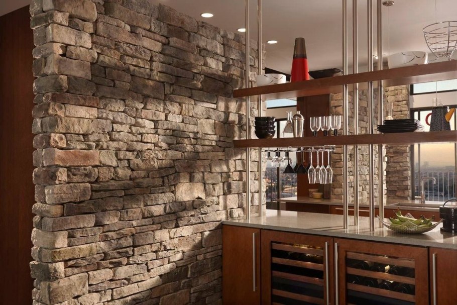 Декоративный камень в интерьере