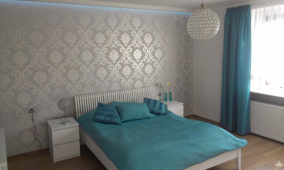 Расцветки обоев для спальни