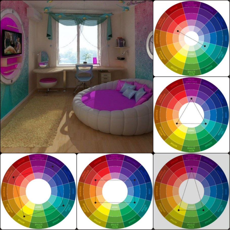 Колористика сочетание цветов в интерьере