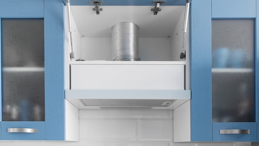 Навесной шкаф для встраиваемой вытяжки