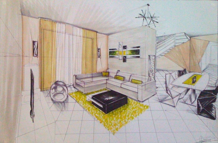 Комната в перспективе