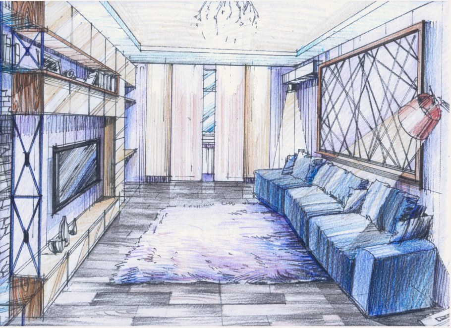 Комната в перспективе