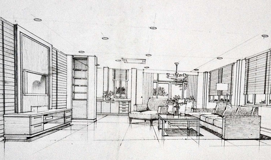 Эскиз интерьера