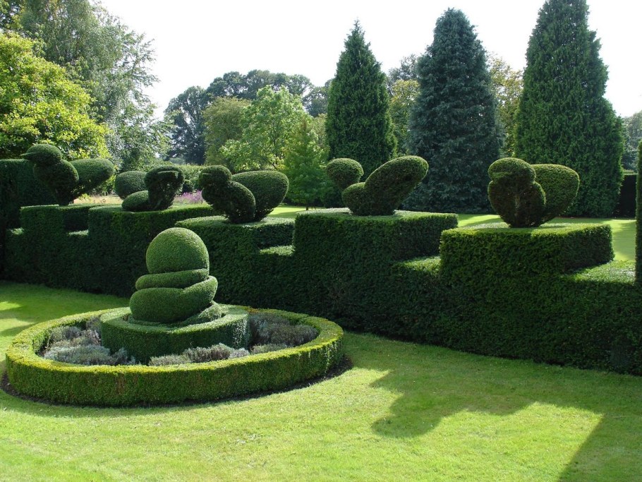 Пейзажный парк сад Левенс Холл