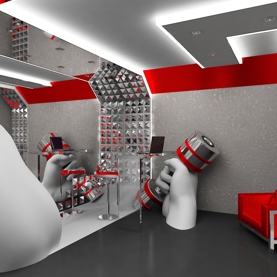 Интерьер музыкального магазина