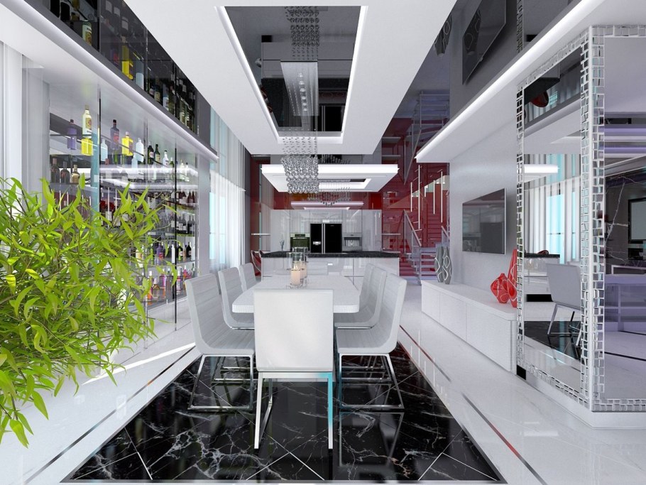 Дизайн интерьера в стиле Хай тек