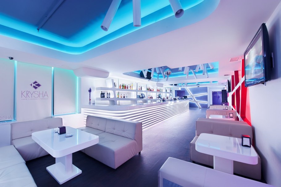 Футуризм в интерьере кафе